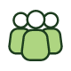 Three people