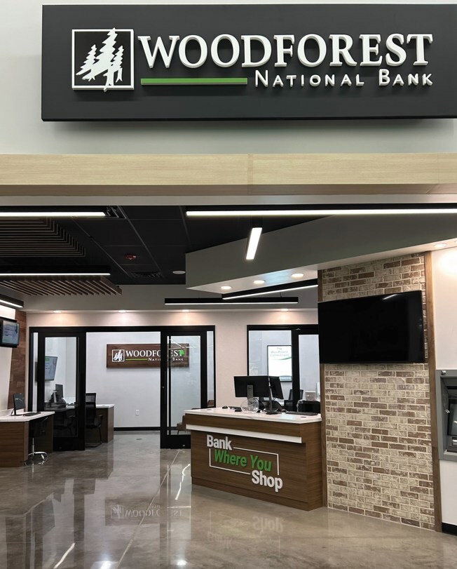 Woodforest National Bank’s newest branch in The Villages, Florida, is located inside Walmart at 1115 Waxman Drive.