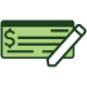 Check and pencil